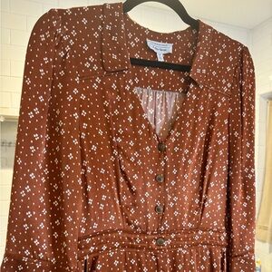 Copper print jumpsuit